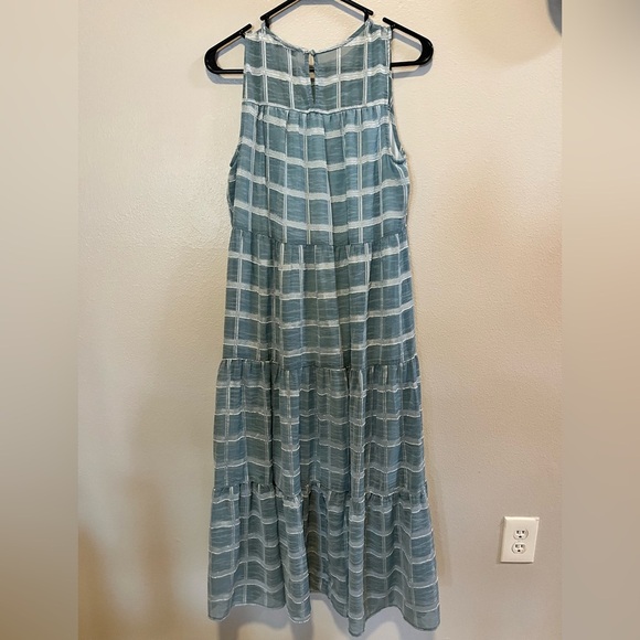 Moon River Anthropologie Tiered Dress sz S Mermaidcore EUC - Picture 3 of 3